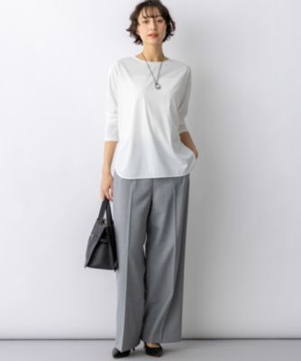 23区 L(ニジュウサンク エル)のジョーゼットトリコット TEEブラウス