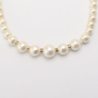 Nolley S ノーリーズ のコットンパール平ロンデルショートネックレス通販 Leeマルシェ