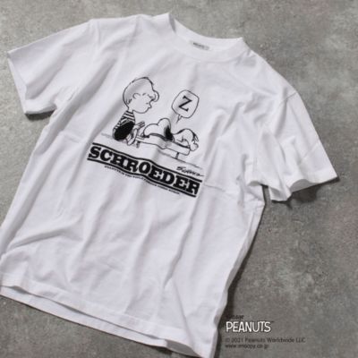 Nolley S Goodman ノーリーズグッドマン の Peanuts ピーナッツ Snoopy Schroeder ヴィンテージ プリント ビッグシルエット Tシャツ通販 集英社happy Plus Store