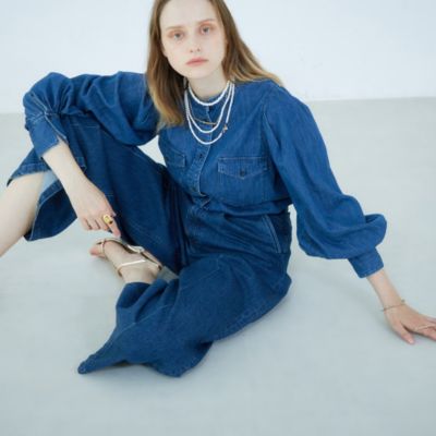 Rie Miller(リエミラー)の【RM denim】パワショルデニムブラウス Rie Miller(リエミラー)の【RM denim】パワショルデニムブラウス