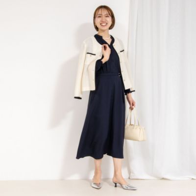 【美品】ノーリーズソフィ　ウォッシャブルラッセルカーデジャケット NOLLEY'S sophi(ノーリーズソフィー)のウォッシャブルラッセル