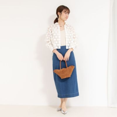 ノーリーズソフィ　シアーカットジャガードブルゾン NOLLEY'S Sophi（ノーリーズソフィ）の「シアーカットジャガード