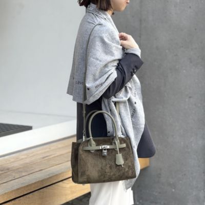 SINBONO/シンボノ】 スエードコンビトートバッグ　ノーリーズ　週末価格 NOLLEY'S｜【SINBONO/シンボノ】 スエードコンビトートバッグ