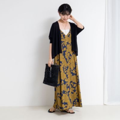 NOLLEY'S(ノーリーズ)のフラワープリント＆ムジキャミワンピース