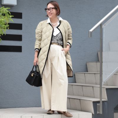 NOLLEY'S(ノーリーズ)の【TAION×LIMONTA】別注ベロアパイピングロング