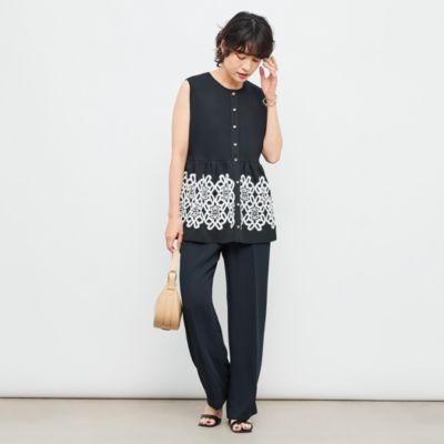 今季購入　ノーリーズ　レースベスト NOLLEY'S(ノーリーズ)のレース付きペプラムベスト通販 | LEEマルシェ