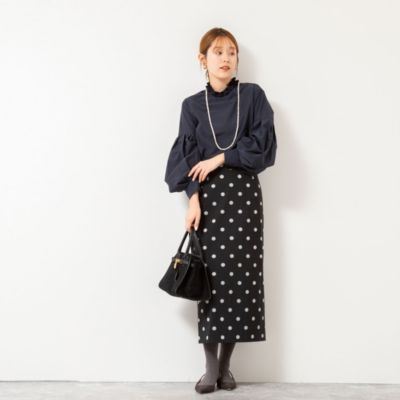 NOLLEY'S(ノーリーズ)のウォッシャブルストレッチドットジャガード