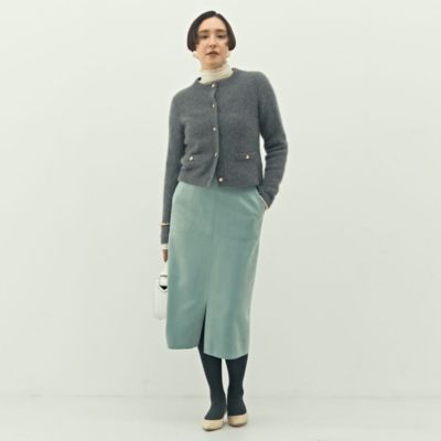 NOLLEY'S(ノーリーズ)のウォッシャブルストレッチスエード切替タイト