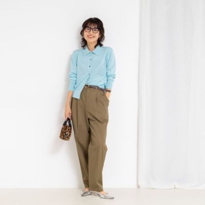 NOLLEY'S 16G 襟付きカーディガン　カットソー NOLLEY'S 16G 襟付きカーディガン カットソー