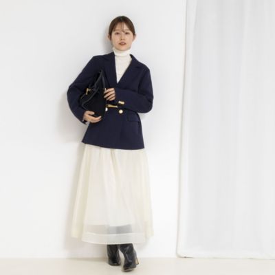 NOLLEY'S(ノーリーズ)のウォッシャブルオーガンジーフレアスカート通販