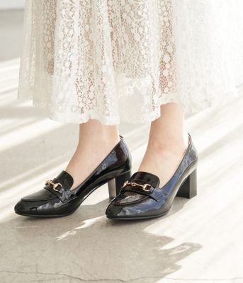 Rope Picnic ロペピクニック の Rope Picnic Passage Byharuta エナメルビット付ヒールアップローファー通販 集英社happy Plus Store