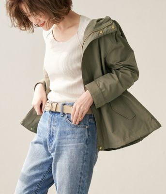 Rope Picnic ロペピクニック の 撥水 花粉ガード グログランマウンテンパーカー通販 Leeマルシェ