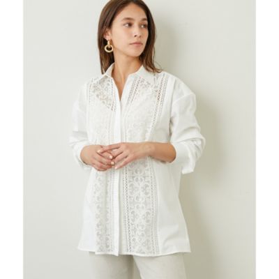 Whim Gazette(ウィム ガゼット)のレースコンビシャツ通販 | 集英社