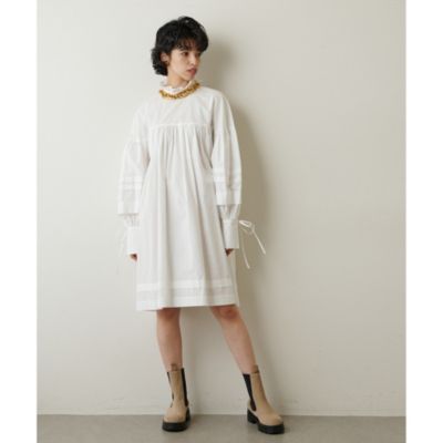 whim gazette タックボリュームワンピース Whim Gazette(ウィム ガゼット)のタックボリュームワンピース
