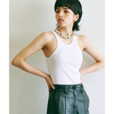 Whim Gazette(ウィム ガゼット)の【OVERNEATH】リブタンクトップ通販