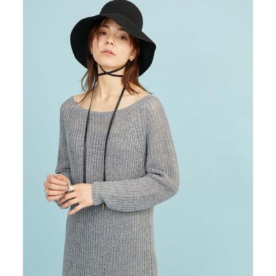 Whim Gazette(ウィム ガゼット)のリラックス ニット2WAYワンピース通販