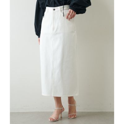 Whim Gazette(ウィム ガゼット)のホワイトデニムスカート通販 | 集英社