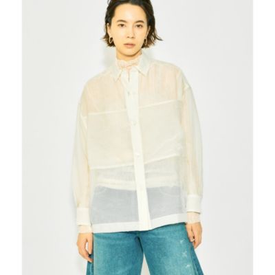 Whim Gazette ウィムガゼット シアーシャツ 23SS Whim Gazette(ウィム ガゼット)の【THE PAUSE】シアーシャツ通販
