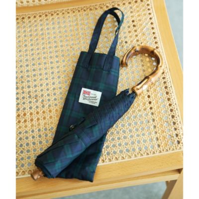 Traditional Weatherwear 折りたたみ傘 晴雨兼用 チェック Traditional Weatherwear トラディショナル ウェザーウェア