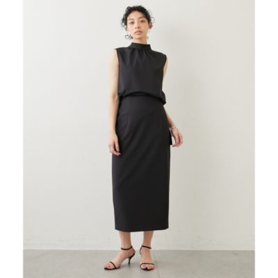 美品 Whim Gazette ウィムガゼット ドライストレッチスカート ドライストレッチスカート | Whim Gazette(ウィム ガゼット