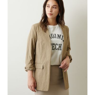 Whim Gazette(ウィム ガゼット)のノーカラージャケット通販