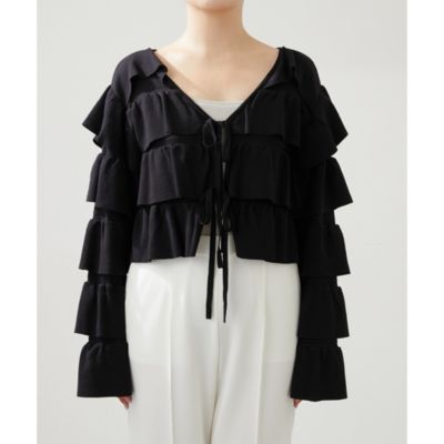 Whim Gazette(ウィム ガゼット)のニットティアードカーディガン通販  