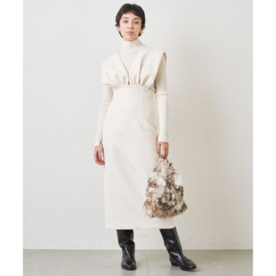 Whim Gazette ジャンスカワンピース サロペット ウール 2023AW Whim Gazette ジャンスカワンピース サロペット ウール 2023AW