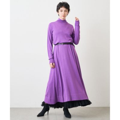 Whim Gazette(ウィム ガゼット)の【WEB限定】タートルネックフレア