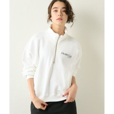 美品】Sporty&rich Health Club ハーフジップスウェット