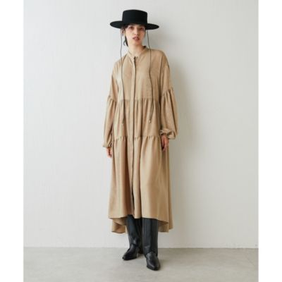 Whim Gazette(ウィム ガゼット)のサテンギャザーワンピース通販  