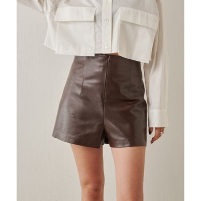 Whim Gazette レザーショートパンツ レザーショートパンツ | Whim Gazette(ウィム ガゼット