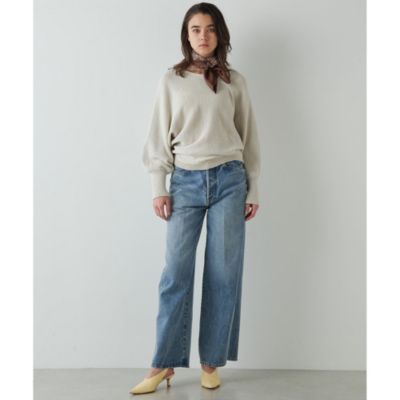 ウィムガゼット センタープレスデニム 36 Whim Gazette(ウィム ガゼット)のセンタープレスワイドデニム通販