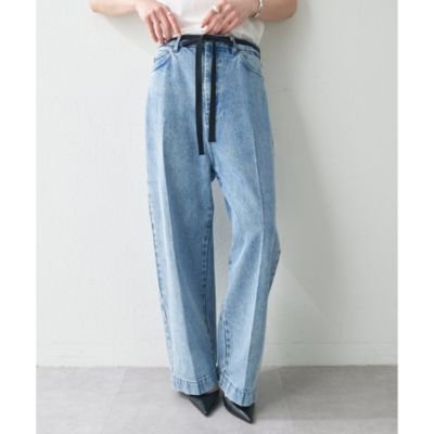 デニム・ジーパン VIV JEANS Whim Gazette(ウィム ガゼット)のセンタープレスデニムパンツ