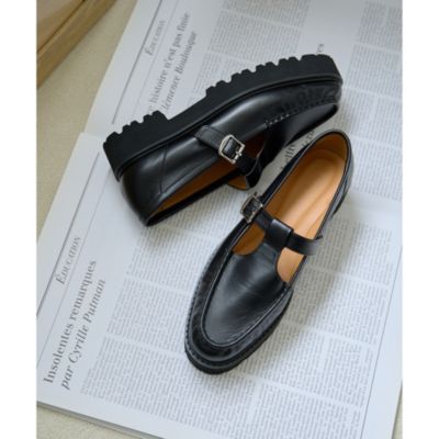 Whim Gazette 【Hoaw.】Tストラップローファー Whim Gazette｜【Hoaw.】Tストラップローファー | Rakuten Fashion