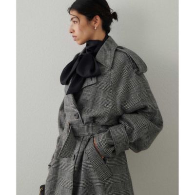 Whim Gazette(ウィム ガゼット)のウールミドルトレンチコート通販