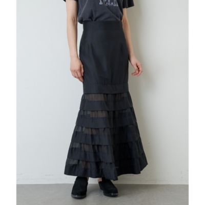 Whim Gazette(ウィム ガゼット)のオーガンジーマーメイドスカート4通販