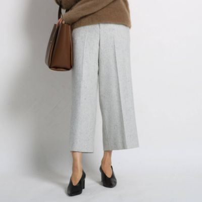 Indivi インディウ ィ の S ネップツイードワイドパンツ通販 集英社happy Plus Store
