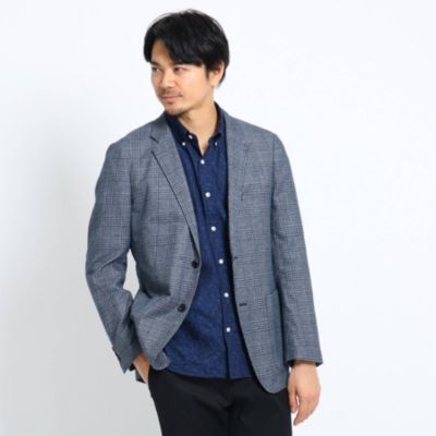 Takeo Kikuchi タケオキクチ メンズ の Sサイズ グレンチェックメランジジャケット通販 集英社happy Plus Store