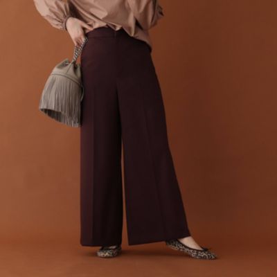 Dressterior Ladies ドレステリア レディース のセンタープレスワイドパンツ通販 Leeマルシェ