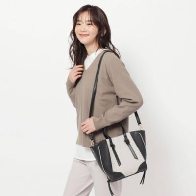 The Shop Tk Women ザ ショップ ティーケー レディース の 2way サイドファスナートートバッグ通販 集英社happy Plus Store