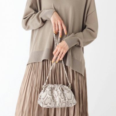 Opaque Clip オペーク ドット クリップ の Andgirl10月号掲載 Very10月号掲載 フェイクレザーギャザーミニショルダーバッグ通販 集英社happy Plus Store