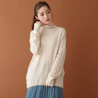 Dressterior Ladies ドレステリア レディース のカシミヤタートルネックプルオーバー通販 集英社happy Plus Store