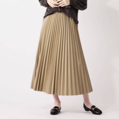 Grove グローブ の S Ll フェイクレザープリーツロングスカート通販 集英社happy Plus Store