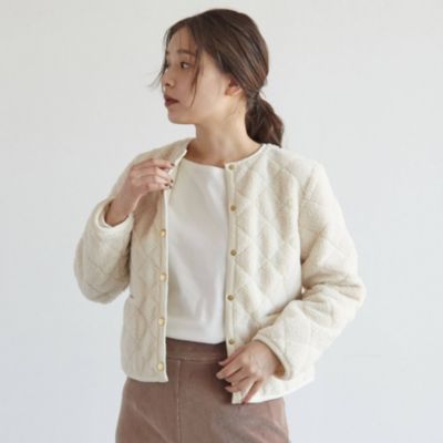 Dressterior Ladies ドレステリア レディース のtraditional Weatherwear トラディショナル ウェザーウェア ボアキルティングブルゾン通販 集英社happy Plus Store