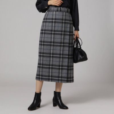 Untitled アンタイトル の L カベルニチェックラップ風スカート通販 集英社happy Plus Store