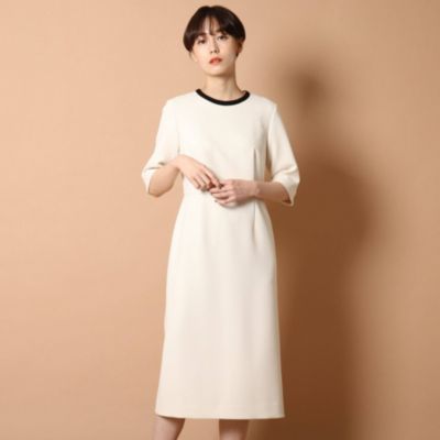 Dressterior Ladies ドレステリア レディース の Web Domani掲載 バイカラーiラインワンピース通販 集英社happy Plus Store
