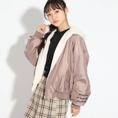 Pink Latte ピンクラテ のリバーシブルエコファーma 1ブルゾン通販 集英社happy Plus Store