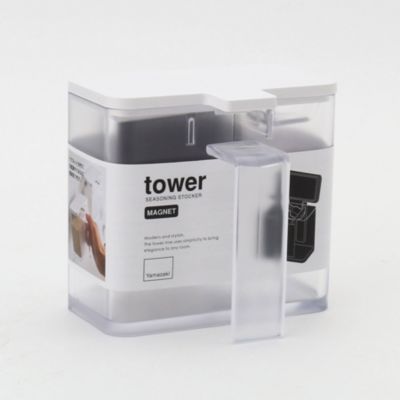 212 Kitchen Store トゥーワントゥーキッチンストア のtower タワー マグネット調味料ストッカー Wh通販 Shop Marisol ショップマリソル