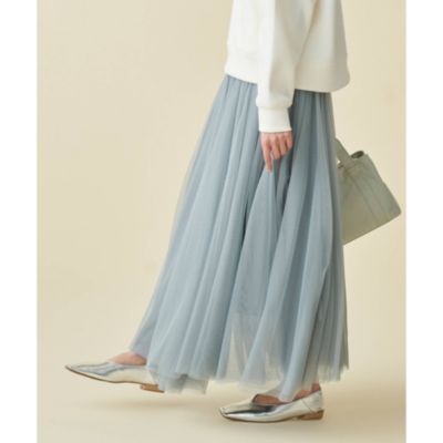 Grove グローブ の S Ll チュールボリュームロングスカート通販 集英社happy Plus Store