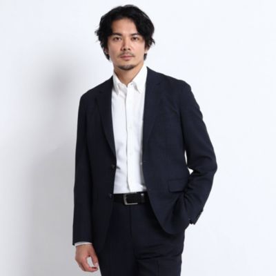 Takeo Kikuchi タケオキクチ メンズ のメランジグレンチェックジャケット通販 集英社happy Plus Store